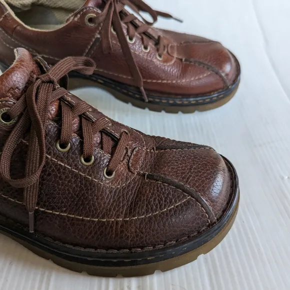 DOC MARTENS 11199 brown leather oxford loafers