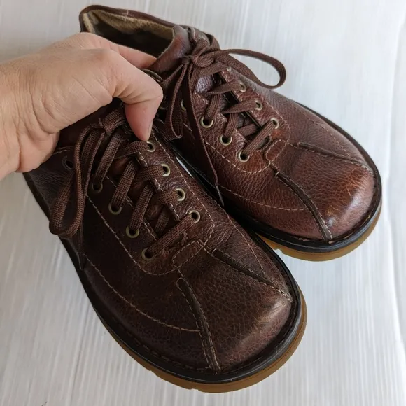 DOC MARTENS 11199 brown leather oxford loafers