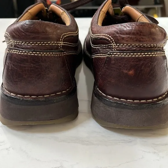 DOC MARTENS 2B55 brown leather oxford loafers Sz 11