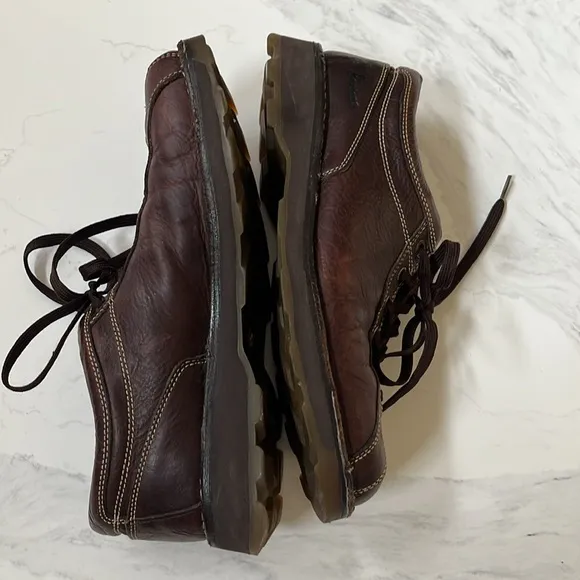 DOC MARTENS 2B55 brown leather oxford loafers Sz 11