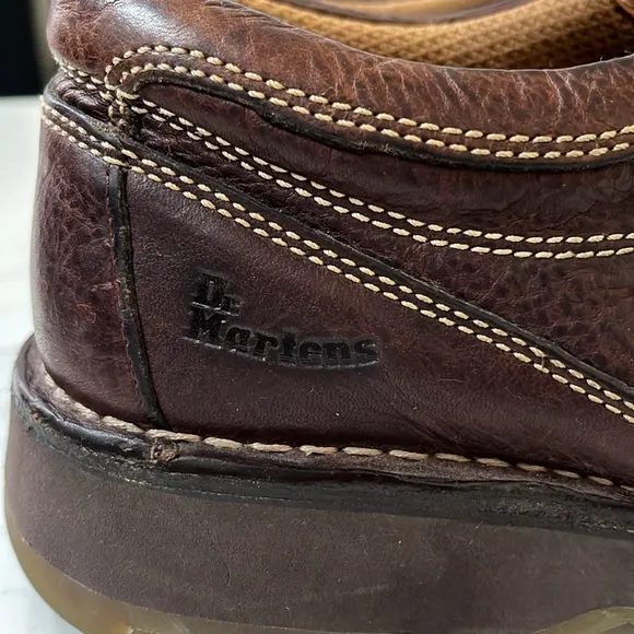 DOC MARTENS 2B55 brown leather oxford loafers Sz 11
