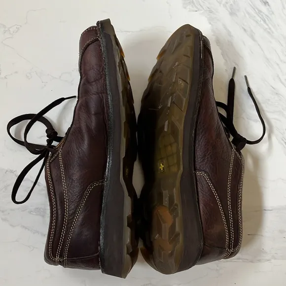 DOC MARTENS 2B55 brown leather oxford loafers Sz 11