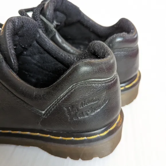 DOC MARTENS 8312 black leather lace-up Brogue Creepers Loafers