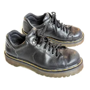 DOC MARTENS 8312 black leather lace-up Brogue Creepers Loafers