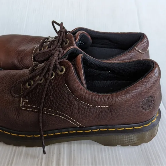 DOC MARTENS Boston men's brown leather oxford loafers