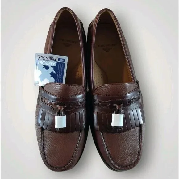 Dockers Sinclair Loafers Mens 13 M Leather Dress Tassel Slip-on Shoes Brand New