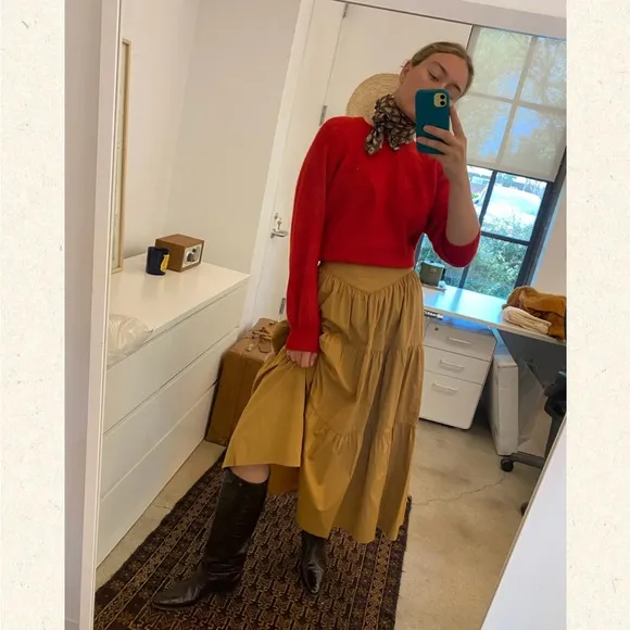 Doen Sanremo Skirt in Coriander