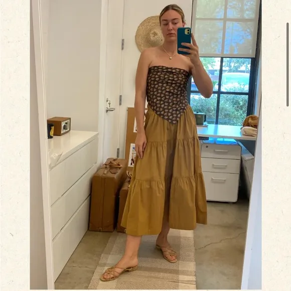Doen Sanremo Skirt in Coriander