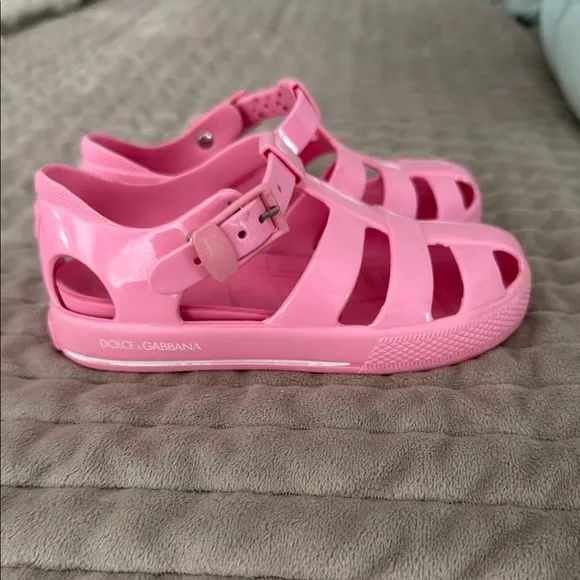 Dolce &amp; Gabbana Pink Sandals Fisherman Style