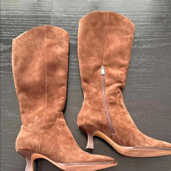 Dolce Vita Gyra Brown Suede Knee-High Boots