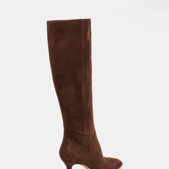 Dolce Vita Gyra Brown Suede Knee-High Boots