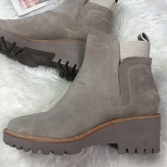 DOLCE VITA HUEY H20 BOOTS IN MUSHROOM SUEDE