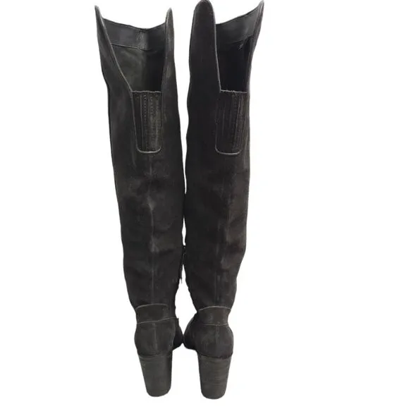 Dolce Vita Ohanna Over The Knee Boots Sz 7.5 Dark Gray