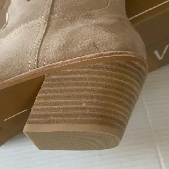 Dolce Vita Samare suede embroidered wedtetn tall boots