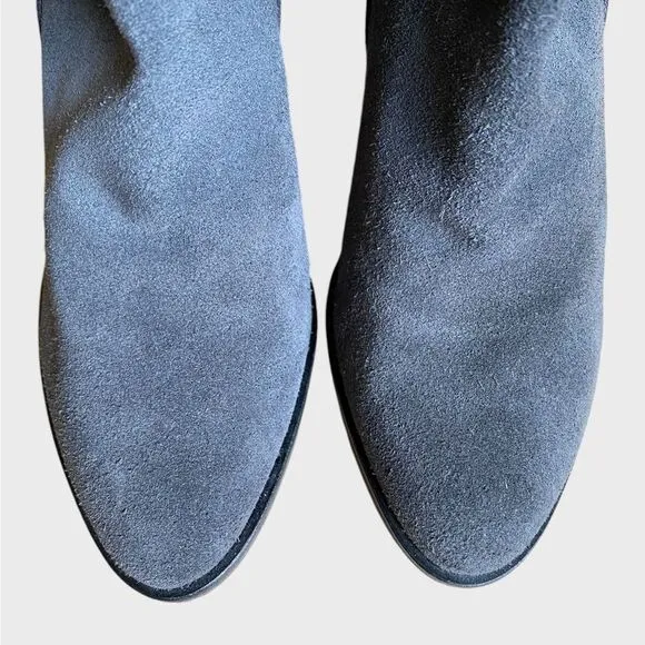 Dolce Vita Shep Suede Booties Women's Size 6 Ankle Slip-on Boots Grey