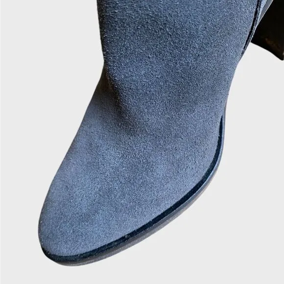 Dolce Vita Shep Suede Booties Women's Size 6 Ankle Slip-on Boots Grey