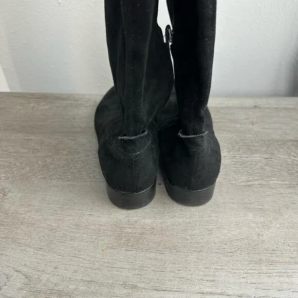 Dolce Vita Teela Over the Knee High Suede Boots Black 9.5
