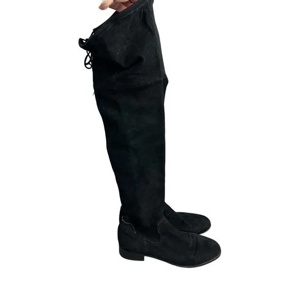 Dolce Vita Teela Over the Knee High Suede Boots Black 9.5