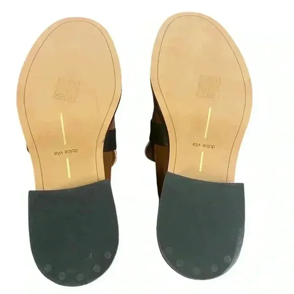 Dolce Vita Yonder Loafers in Black and Brown Leather Size 9.5