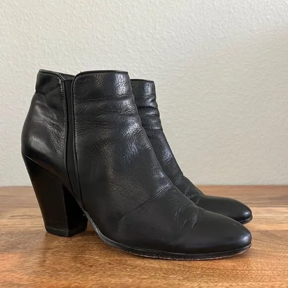 Dolce Vita Leather Zip Side Boots