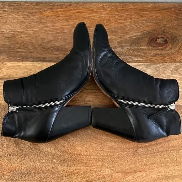 Dolce Vita Leather Zip Side Boots