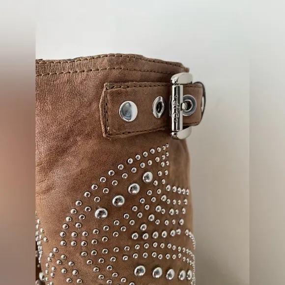 Donald J. Pliner Boots Women’s 8.5 MAC Studded Leather Boot Festival Wear