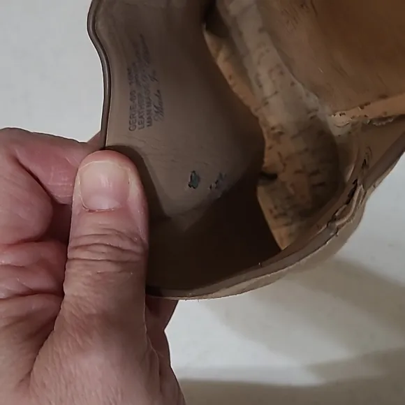 Donald J. Pliner cork wedge sandals size 10