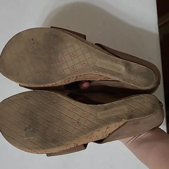 Donald J. Pliner cork wedge sandals size 10