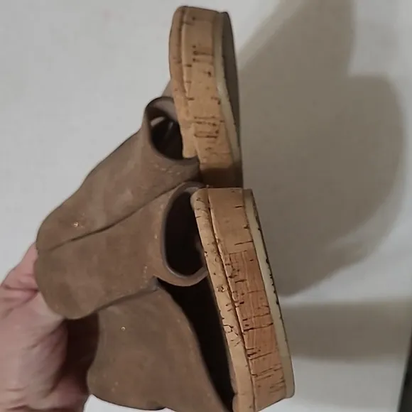 Donald J. Pliner cork wedge sandals size 10
