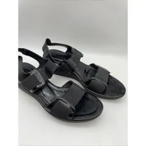 DONALD J PLINER Size 8M Nona Black Leather Open Toe‎ Platform Sandals