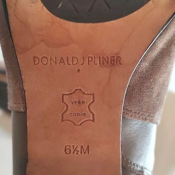 Donald J Pliner Tamy Leather Heeled Ankle Boots Size 6.5