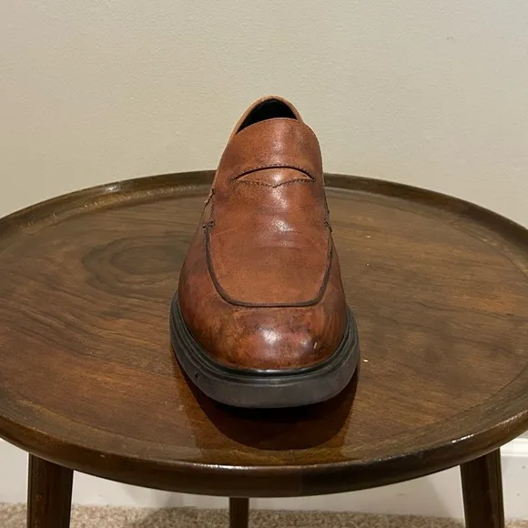 Donald Pliner Edwin Brown Leather Loafers Size 10M