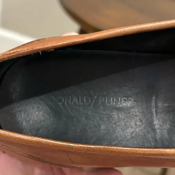 Donald Pliner Edwin Brown Leather Loafers Size 10M