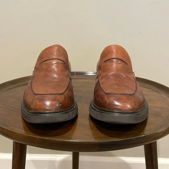 Donald Pliner Edwin Brown Leather Loafers Size 10M
