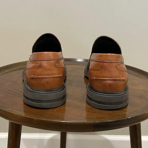Donald Pliner Edwin Brown Leather Loafers Size 10M