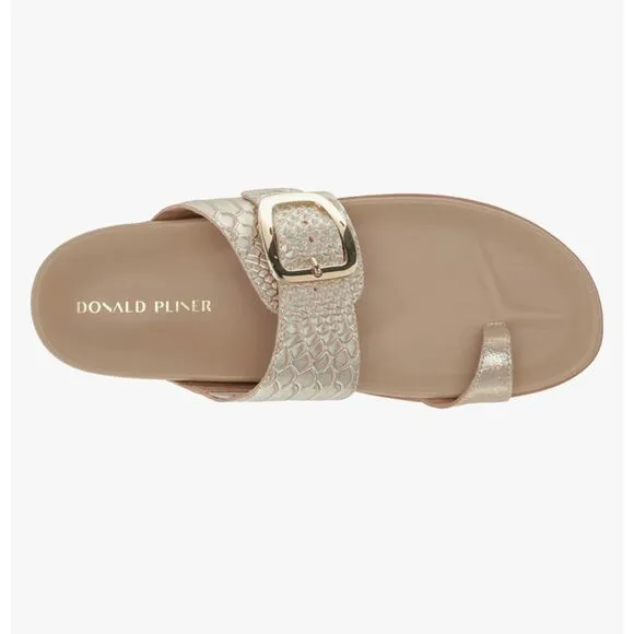 Donald Pliner / Lorenzo Vintage Python Sandal / Classic Luxury Style Sandals