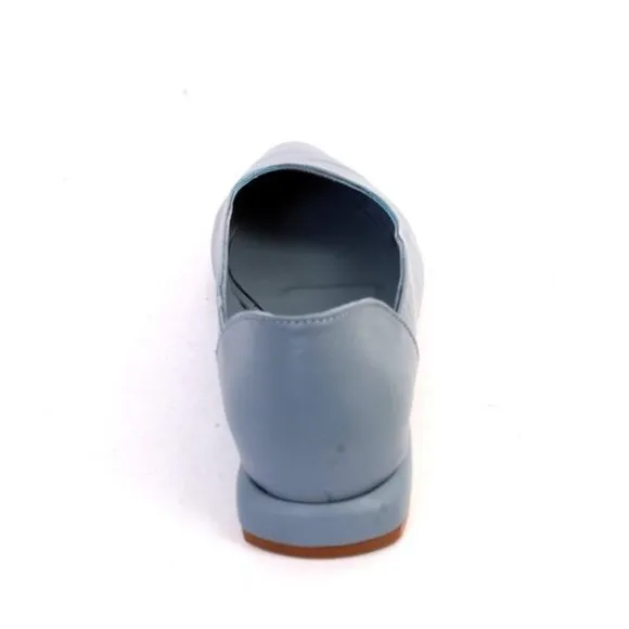 Donna Piu 3019a Blue Leather Loafers Shoes