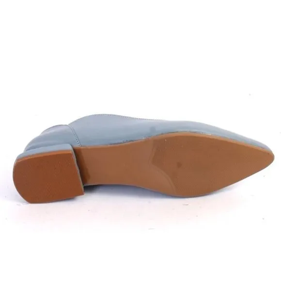 Donna Piu 3019a Blue Leather Loafers Shoes
