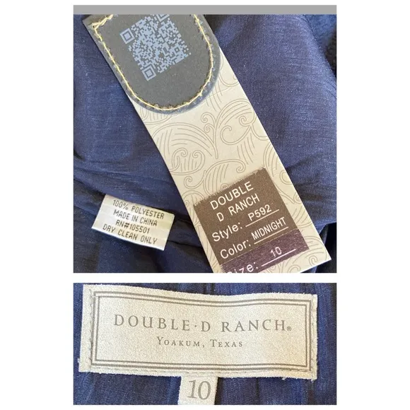 Double D Ranch - Twitterpated Shorts - Midnight Blue - 10 - Classic Western -NWT