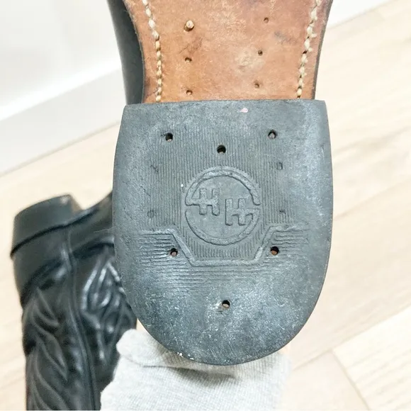 Double H Black Cowboy &amp; Western Boots 9.5D
