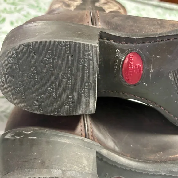Double H Tan Leather Cowboy Boots