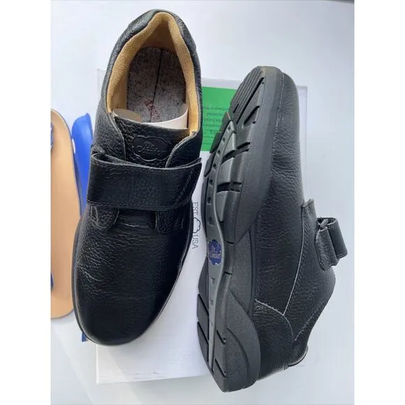 Dr Comfort Diabetic Shoes William Black Leather Casual 6310 Men's Size 12.5 W