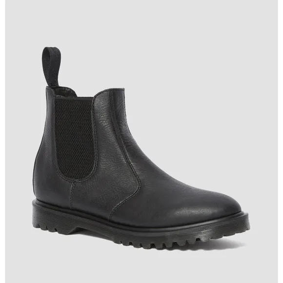 Dr. Doc Martens Boots Womens Sz 10 Black Leather Inuck Chelsea Slip On Punk NWOT
