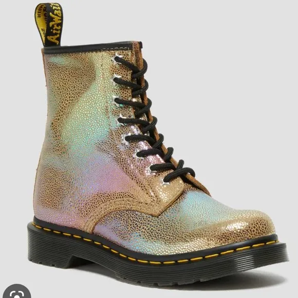 Dr Marten rainbow ray lace up suede boots girls size 2