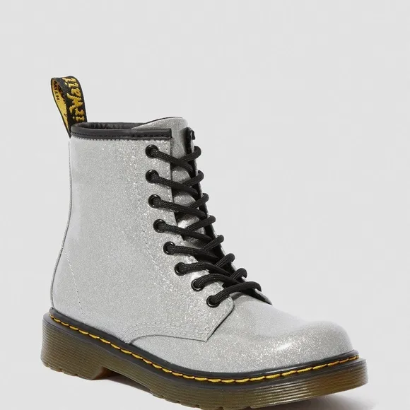 Dr. Martens 1460 Silver Glitter J Size 12 Boots