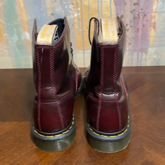 Dr. Martens 1460 Vegan Cherry Burgundy Classic Boots 23756 Mens 12