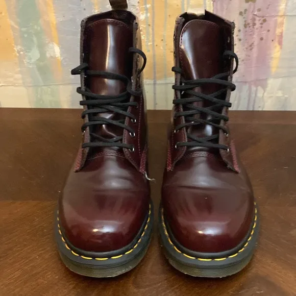 Dr. Martens 1460 Vegan Cherry Burgundy Classic Boots 23756 Mens 12