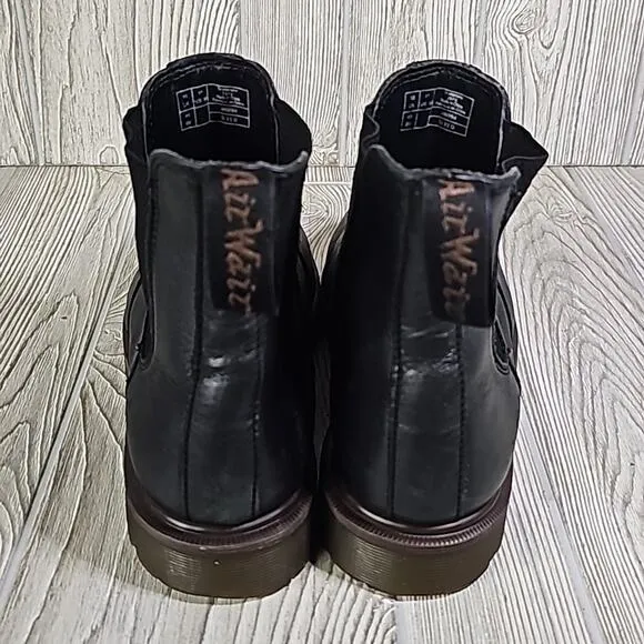 Dr. Martens 2976 Black Leather Chelsea Pull On Boots Mens Size 11