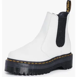 Dr. Martens 2976 Quad White Chelsea Boots Size 10