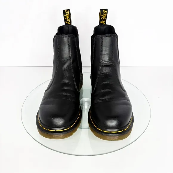 Dr. Martens 2976 Women's Black Leather Chelsea Boots Size 10